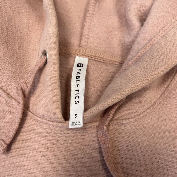 Fabletics Athletic Hoodie Women Size Small Pink Zipped Pockets - Picture 3 of 10
